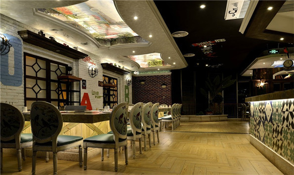 順義香榭印象鐵板燒餐飲店面裝修設計